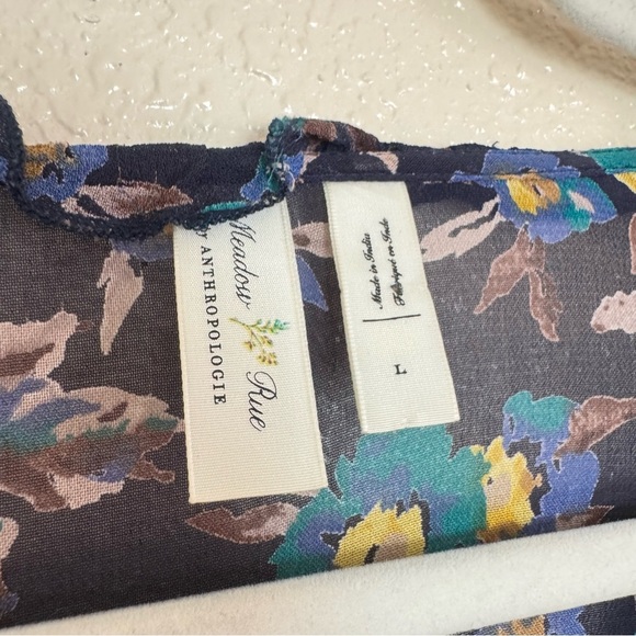 Meadow Rue Anthropologie Strasser Floral Blouse - Picture 5 of 7